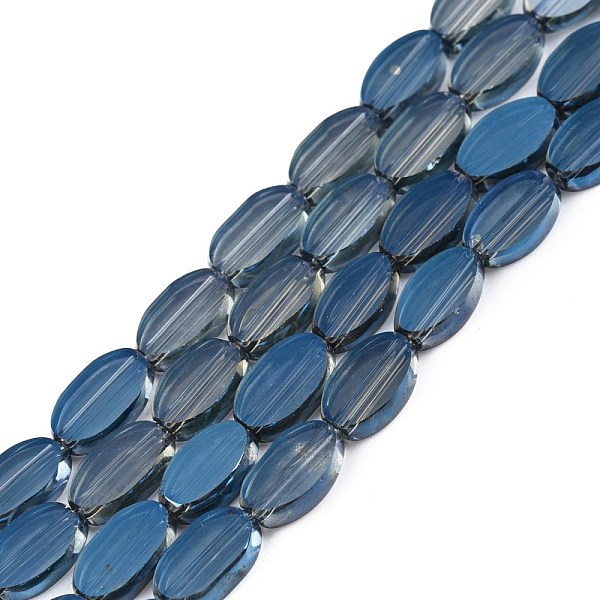PandaHall Painted Transparent Glass Beads Strands, Oval, Marine Blue, 10x6x3mm, Hole: 1mm, about 54~60Pcs/strand, 20.47~23.62''(52~60cm)...
PandaHall Painted Transparent Glass Beads Strands, Oval, Marine Blue, 10x6x3mm, Hole: 1mm, about 54~60Pcs/strand, 20.47~23.62''(52~60cm)...