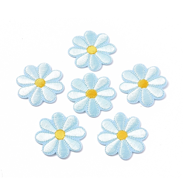PandaHall Computerized Embroidery Cloth Iron on/Sew on Patches, Costume Accessories, Appliques, Sunflower, Sky Blue, 40x1.5mm Cloth Flower...
PandaHall Computerized Embroidery Cloth Iron on/Sew on Patches, Costume Accessories, Appliques, Sunflower, Sky Blue, 40x1.5mm Cloth Flower...