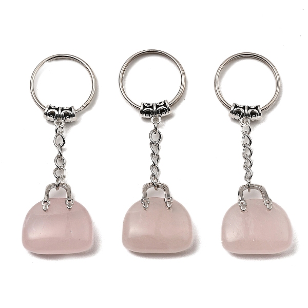 PandaHall Natural Rose Quartz Bag Pendant Keychain, with Platinum Tone Brass Findings, for Bag Jewelry Gift Decoration, 7.4cm Rose Quartz...
PandaHall Natural Rose Quartz Bag Pendant Keychain, with Platinum Tone Brass Findings, for Bag Jewelry Gift Decoration, 7.4cm Rose Quartz...