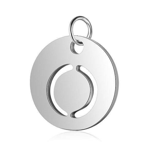 PandaHall 304 Stainless Steel Charms, Flat Round with Letter, Stainless Steel Color, Letter.O, 12x1mm, Hole: 2.5mm 304 Stainless Steel...
PandaHall 304 Stainless Steel Charms, Flat Round with Letter, Stainless Steel Color, Letter.O, 12x1mm, Hole: 2.5mm 304 Stainless Steel...