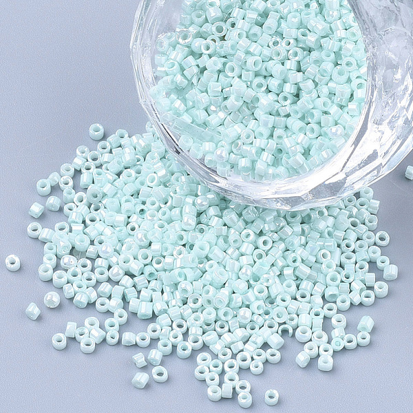 PandaHall Glass Cylinder Beads, Seed Beads, Ceylon, Round Hole, Pale Turquoise, 1.5~2x1~2mm, Hole: 0.8mm, about 8000pcs/bag, about..., Cyan
PandaHall Glass Cylinder Beads, Seed Beads, Ceylon, Round Hole, Pale Turquoise, 1.5~2x1~2mm, Hole: 0.8mm, about 8000pcs/bag, about..., Cyan