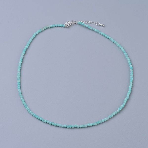 PandaHall Natural Amazonite Beaded Necklaces, with Brass Lobster Claw Clasps, Faceted Round Beads, 16.5 inch~16.7 inch(42~42.5cm)x2mm...
PandaHall Natural Amazonite Beaded Necklaces, with Brass Lobster Claw Clasps, Faceted Round Beads, 16.5 inch~16.7 inch(42~42.5cm)x2mm...