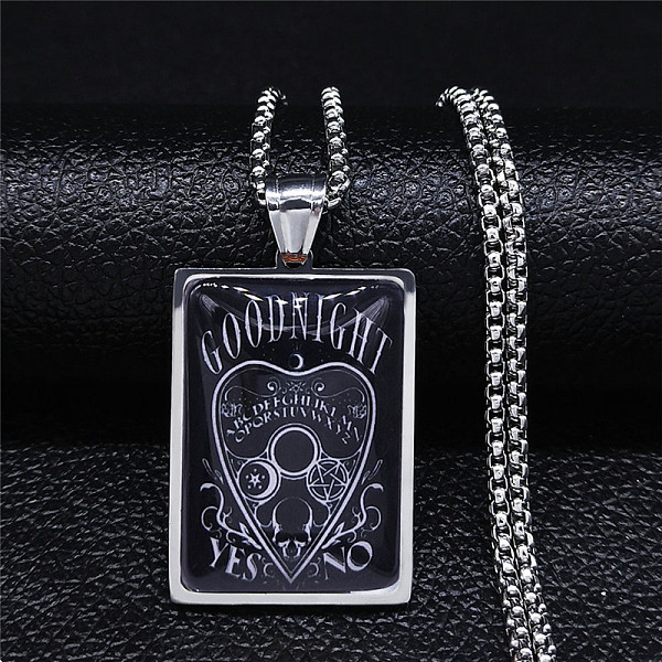 PandaHall 304 Stainless Steel Necklaces, with Glass Pendant, Rectangle with Heart, Stainless Steel Color, 23.23 inch(59cm) 304 Stainless...
PandaHall 304 Stainless Steel Necklaces, with Glass Pendant, Rectangle with Heart, Stainless Steel Color, 23.23 inch(59cm) 304 Stainless...