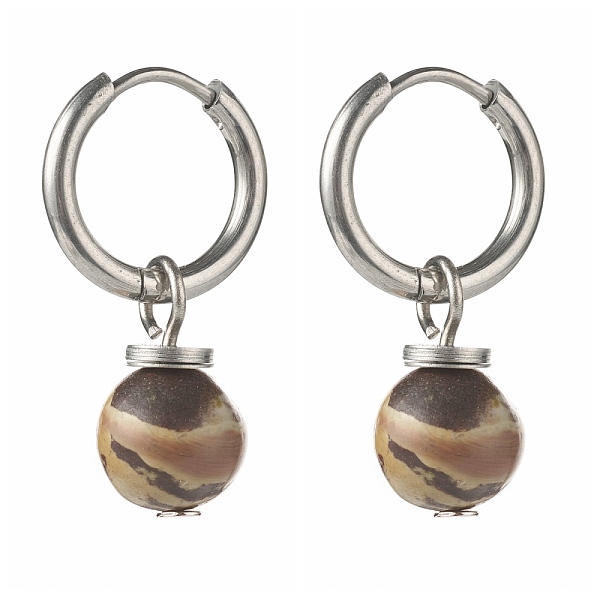 PandaHall Natural Plum Blossom Jade Beads Earrings for Girl Women Gift, 202 Stainless Steel Huggie Hoop Earrings, 25.5mm, Pin: 1mm Plum...
PandaHall Natural Plum Blossom Jade Beads Earrings for Girl Women Gift, 202 Stainless Steel Huggie Hoop Earrings, 25.5mm, Pin: 1mm Plum...