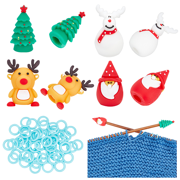 PandaHall BENECREAT Knitting Tool Kit, Including Christmas Tree & Santa & Deer Silicone Needles Protectors Stoppers, Plastic Knitting Stitch..., Multicolor
PandaHall BENECREAT Knitting Tool Kit, Including Christmas Tree & Santa & Deer Silicone Needles Protectors Stoppers, Plastic Knitting Stitch..., Multicolor