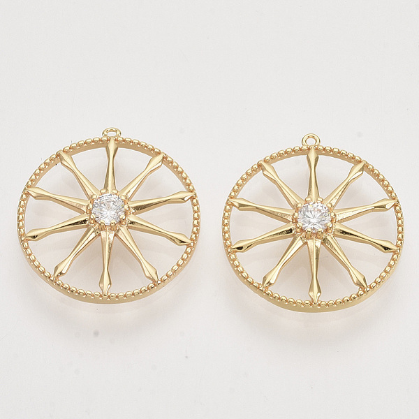 PandaHall Brass Micro Pave Clear Cubic Zirconia Pendants, Nickel Free, Flat Round, Real 18K Gold Plated, 18.5x17x3.5mm, Hole: 0.7mm...
PandaHall Brass Micro Pave Clear Cubic Zirconia Pendants, Nickel Free, Flat Round, Real 18K Gold Plated, 18.5x17x3.5mm, Hole: 0.7mm...