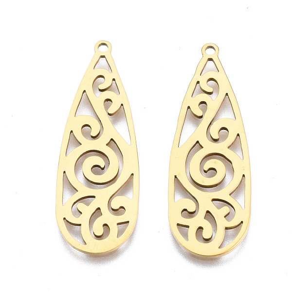 PandaHall Ion Plating(IP) 201 Stainless Steel Pendants, Laser Cut, Teardrop, Golden, 34x12x1mm, Hole: 1.4mm 201 Stainless Steel Teardrop
PandaHall Ion Plating(IP) 201 Stainless Steel Pendants, Laser Cut, Teardrop, Golden, 34x12x1mm, Hole: 1.4mm 201 Stainless Steel Teardrop