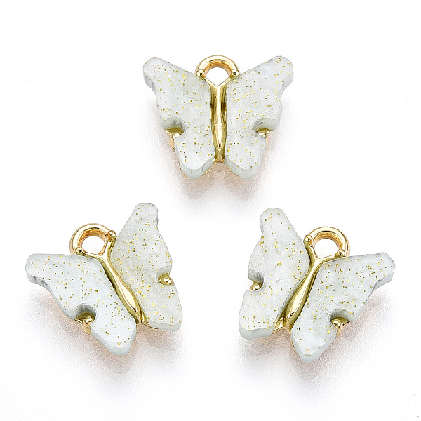 PandaHall Alloy Pendants, with Resin and Glitter Powder, Cadmium Free & Lead Free, Butterfly, Golden, Honeydew, 13x13~15x3.5mm, Hole: 2mm..., Green
PandaHall Alloy Pendants, with Resin and Glitter Powder, Cadmium Free & Lead Free, Butterfly, Golden, Honeydew, 13x13~15x3.5mm, Hole: 2mm..., Green