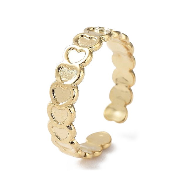 PandaHall 304 Stainless Steel Open Cuff Ring Components, Bezel Cup Ring Settings, Heart, Real 14K Gold Plated, Inner Diameter: 17.4mm, Tray...
PandaHall 304 Stainless Steel Open Cuff Ring Components, Bezel Cup Ring Settings, Heart, Real 14K Gold Plated, Inner Diameter: 17.4mm, Tray...