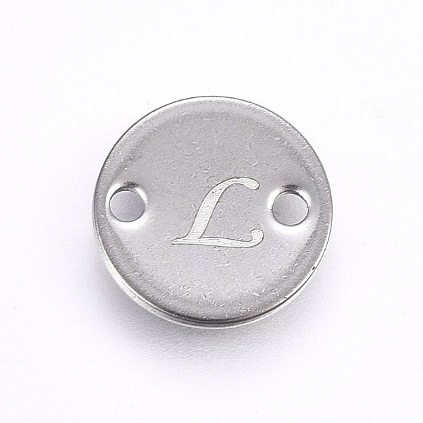PandaHall 201 Stainless Steel Links connectors, Flat Round, Letter.L, Stainless Steel Color, 10x1mm, Hole: 1.5mm 201 Stainless Steel Letter...
PandaHall 201 Stainless Steel Links connectors, Flat Round, Letter.L, Stainless Steel Color, 10x1mm, Hole: 1.5mm 201 Stainless Steel Letter...