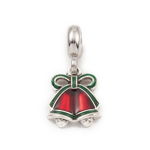 PandaHall Alloy Enamel European Dangle Charms, Large Hole Pendants, Christmas Bell, Antique Silver, 26mm, Hole: 4.5mm, Bell: 16x13.5x3.5mm...
PandaHall Alloy Enamel European Dangle Charms, Large Hole Pendants, Christmas Bell, Antique Silver, 26mm, Hole: 4.5mm, Bell: 16x13.5x3.5mm...