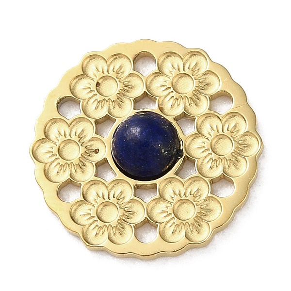 PandaHall Vacuum Plating 316 Stainless Steel Multi-Strand Links, with Natural Lapis Lazuli, Flower, Real 18K Gold Plated, 14.5x3mm, Hole...
PandaHall Vacuum Plating 316 Stainless Steel Multi-Strand Links, with Natural Lapis Lazuli, Flower, Real 18K Gold Plated, 14.5x3mm, Hole...