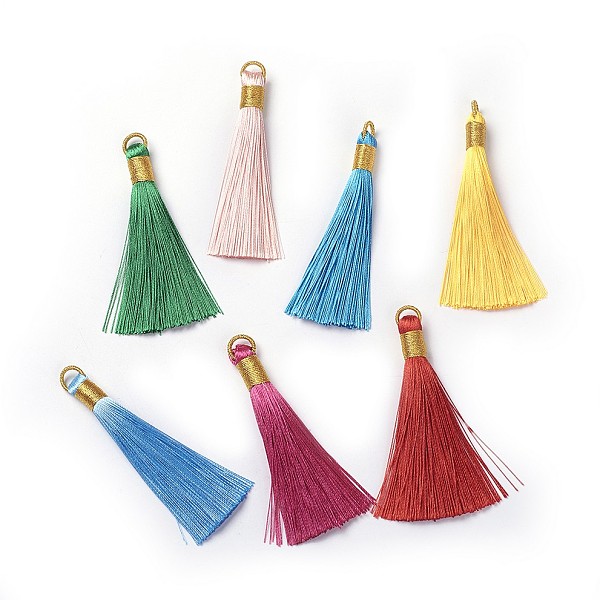 PandaHall Polyester Tassel Pendants, Mixed Color, 80~83x7~8mm, Hole: 5~7mm Polyester Multicolor
PandaHall Polyester Tassel Pendants, Mixed Color, 80~83x7~8mm, Hole: 5~7mm Polyester Multicolor