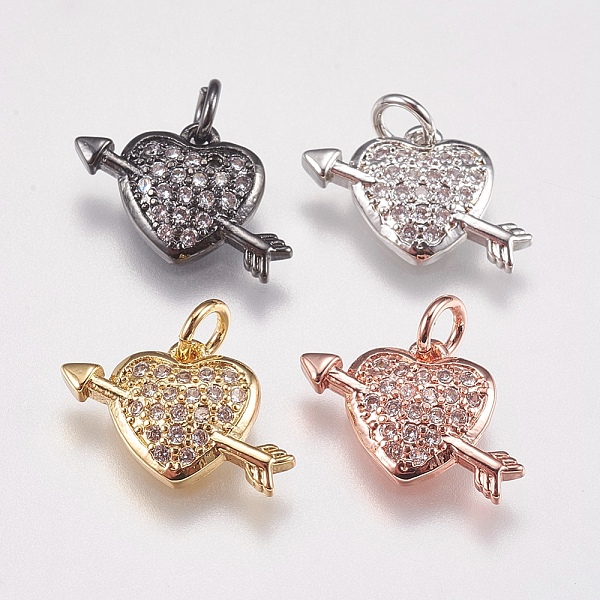 PandaHall Brass Micro Pave Cubic Zirconia Charms, Heart, Mixed Color, 13x8x3mm, Hole: 2mm Brass+Cubic Zirconia Heart Clear
PandaHall Brass Micro Pave Cubic Zirconia Charms, Heart, Mixed Color, 13x8x3mm, Hole: 2mm Brass+Cubic Zirconia Heart Clear