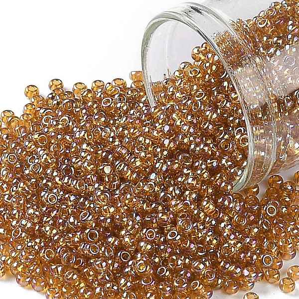 PandaHall TOHO Round Seed Beads, Japanese Seed Beads, (162C) Transparent AB Topaz, 11/0, 2.2mm, Hole: 0.8mm, about 50000pcs/pound Glass..., Brown
PandaHall TOHO Round Seed Beads, Japanese Seed Beads, (162C) Transparent AB Topaz, 11/0, 2.2mm, Hole: 0.8mm, about 50000pcs/pound Glass..., Brown