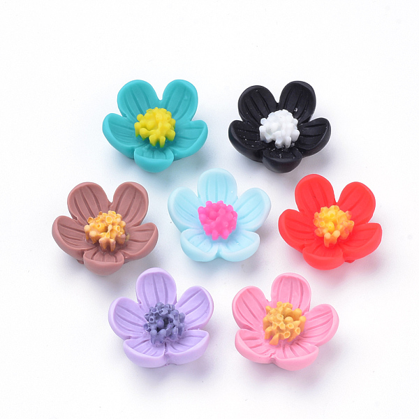 PandaHall Resin Beads, Flower, Mixed Color, 20x21x9mm, Hole: 1mm Resin Flower Multicolor
PandaHall Resin Beads, Flower, Mixed Color, 20x21x9mm, Hole: 1mm Resin Flower Multicolor