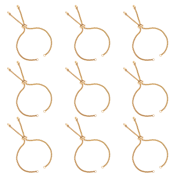 PandaHall Unicraftale Adjustable 304 Stainless Steel Slider Bracelets Making,Bolo Bracelets, Golden, Single Chain Length: about 11cm, 10pcs...
PandaHall Unicraftale Adjustable 304 Stainless Steel Slider Bracelets Making,Bolo Bracelets, Golden, Single Chain Length: about 11cm, 10pcs...