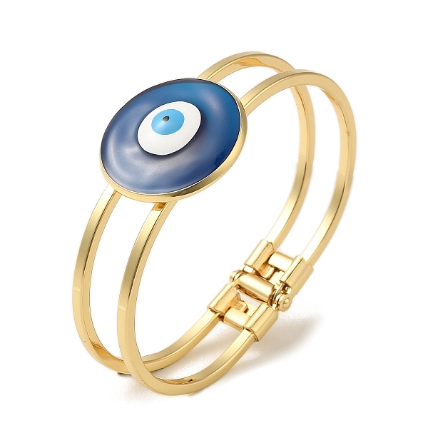 PandaHall Rack Plating Brass Enamel Evil Eye Hollow Bangles for Women, Real 18K Gold Plated, Long-Lasting Plated, Lead Free & Cadmium Free...
PandaHall Rack Plating Brass Enamel Evil Eye Hollow Bangles for Women, Real 18K Gold Plated, Long-Lasting Plated, Lead Free & Cadmium Free...