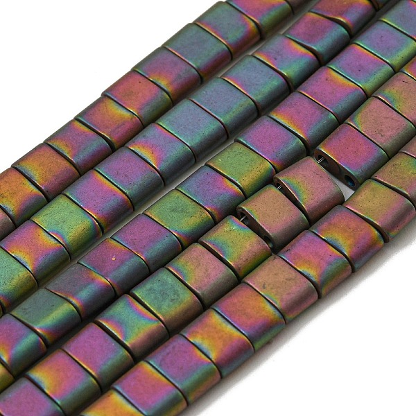 PandaHall Electroplated Non-magnetic Synthetic Hematite Beads Strands, Rectangle, Matte Style, 2-Hole, Colorful, 6x4x3mm, Hole: 1.2mm, about...
PandaHall Electroplated Non-magnetic Synthetic Hematite Beads Strands, Rectangle, Matte Style, 2-Hole, Colorful, 6x4x3mm, Hole: 1.2mm, about...