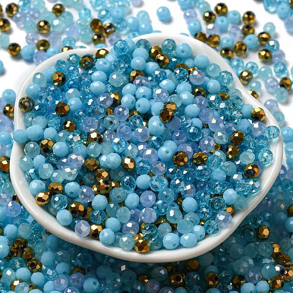 PandaHall Glass Beads, Faceted, Rondelle, Pale Turquoise, 4x3mm, Hole: 0.4mm, about 820pcs/60g Glass Rondelle
PandaHall Glass Beads, Faceted, Rondelle, Pale Turquoise, 4x3mm, Hole: 0.4mm, about 820pcs/60g Glass Rondelle