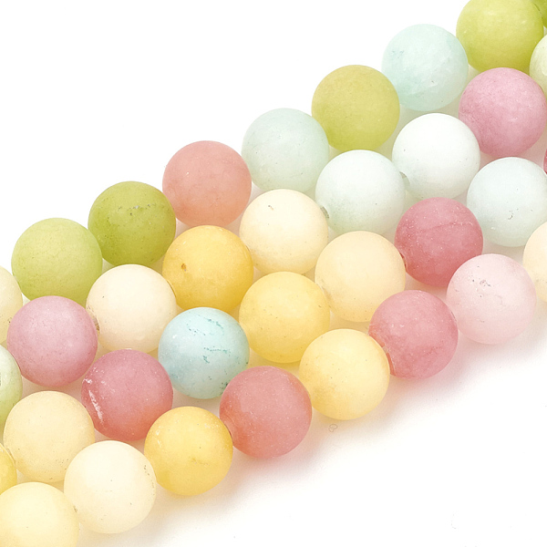 PandaHall Dyed Natural White Jade Beads Strands, Frosted, Round, 8mm, Hole: 1mm, about 47pcs/strand, 15.5 inch White Jade Round
PandaHall Dyed Natural White Jade Beads Strands, Frosted, Round, 8mm, Hole: 1mm, about 47pcs/strand, 15.5 inch White Jade Round