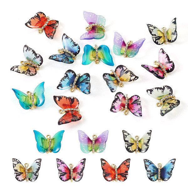 PandaHall 14Pcs 7 Colors Transparent Resin Pendants, Butterfly Charms with Golden Plated Alloy Crystal Rhinestone Findings, Mixed Color..., Multicolor
PandaHall 14Pcs 7 Colors Transparent Resin Pendants, Butterfly Charms with Golden Plated Alloy Crystal Rhinestone Findings, Mixed Color..., Multicolor