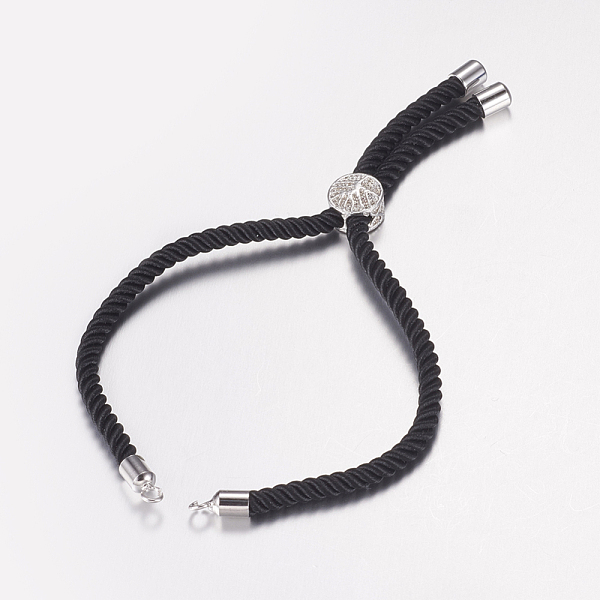 PandaHall Nylon Twisted Cord Bracelet Making, Slider Bracelet Making, with Brass Findings, Tree of Life, Black, Platinum, 8-5/8 inch(220mm)...
PandaHall Nylon Twisted Cord Bracelet Making, Slider Bracelet Making, with Brass Findings, Tree of Life, Black, Platinum, 8-5/8 inch(220mm)...