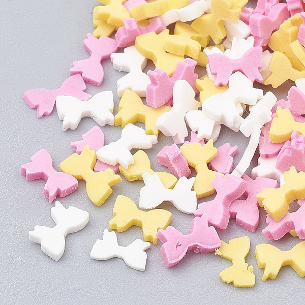 PandaHall Handmade Polymer Clay Nail Art Decoration, Fashion Nail Care, No Hole, Bowknot, Mixed Color, 4.5~5x3~4x0.5~3mm Polymer Clay..., Multicolor
PandaHall Handmade Polymer Clay Nail Art Decoration, Fashion Nail Care, No Hole, Bowknot, Mixed Color, 4.5~5x3~4x0.5~3mm Polymer Clay..., Multicolor