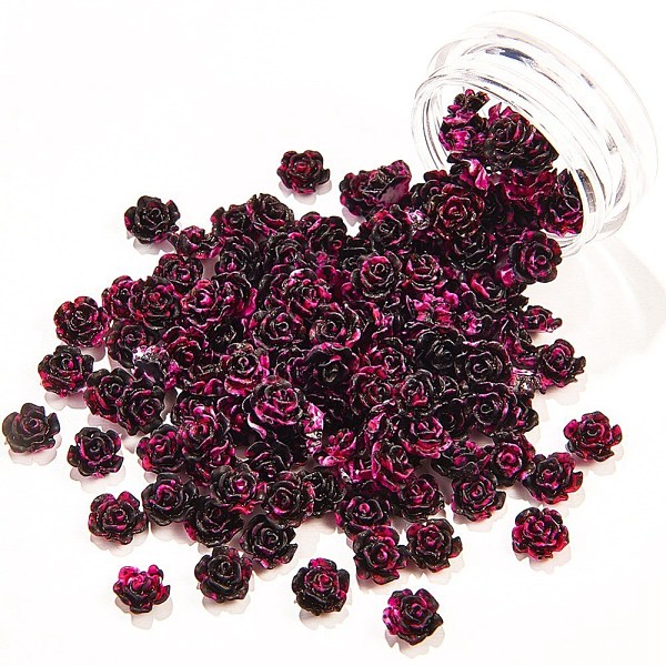 PandaHall Spray Painted Resin Cabochons, Nail Art Decoration Accessories, Two Tone Color, Flower, Black, 6~6.5x6~6.5x3~3.5mm, back surface...
PandaHall Spray Painted Resin Cabochons, Nail Art Decoration Accessories, Two Tone Color, Flower, Black, 6~6.5x6~6.5x3~3.5mm, back surface...