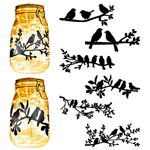 PandaHall PVC Lamp Film for DIY Colorful Light Hanging Lamp Frosted Glass Jar, Bird, 200x90mm, 6pcs/set PVC Bird
PandaHall PVC Lamp Film for DIY Colorful Light Hanging Lamp Frosted Glass Jar, Bird, 200x90mm, 6pcs/set PVC Bird