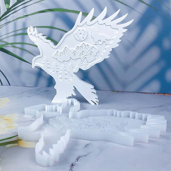 PandaHall Eagle Satute DIY Food Grade Silicone Display Molds, Resin Casting Molds, Clay Craft Mold Tools, White, 226x210x13mm Silicone Eagle...
PandaHall Eagle Satute DIY Food Grade Silicone Display Molds, Resin Casting Molds, Clay Craft Mold Tools, White, 226x210x13mm Silicone Eagle...
