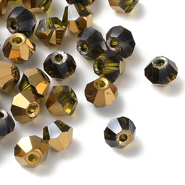 PandaHall Transparent Electroplate Glass Beads, Half Golden Plated, Faceted, Bicone, Dark Goldenrod, 4.5x4mm, Hole: 1mm, 500Pcs/bag Glass...
PandaHall Transparent Electroplate Glass Beads, Half Golden Plated, Faceted, Bicone, Dark Goldenrod, 4.5x4mm, Hole: 1mm, 500Pcs/bag Glass...