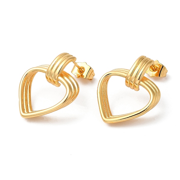 PandaHall Rack Plating Brass Hollow Heart Dangle Stud Earrings, Long-Lasting Plated, Golden, 26.5x20x5.5mm Brass Heart
PandaHall Rack Plating Brass Hollow Heart Dangle Stud Earrings, Long-Lasting Plated, Golden, 26.5x20x5.5mm Brass Heart