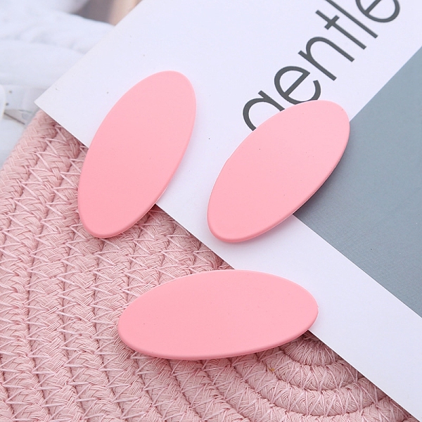 PandaHall Frosted Plastic Snap Hair Clips, with Metal Clip, for Women and Girls, Oval, Pink, 56x26mm Plastic Pink
PandaHall Frosted Plastic Snap Hair Clips, with Metal Clip, for Women and Girls, Oval, Pink, 56x26mm Plastic Pink