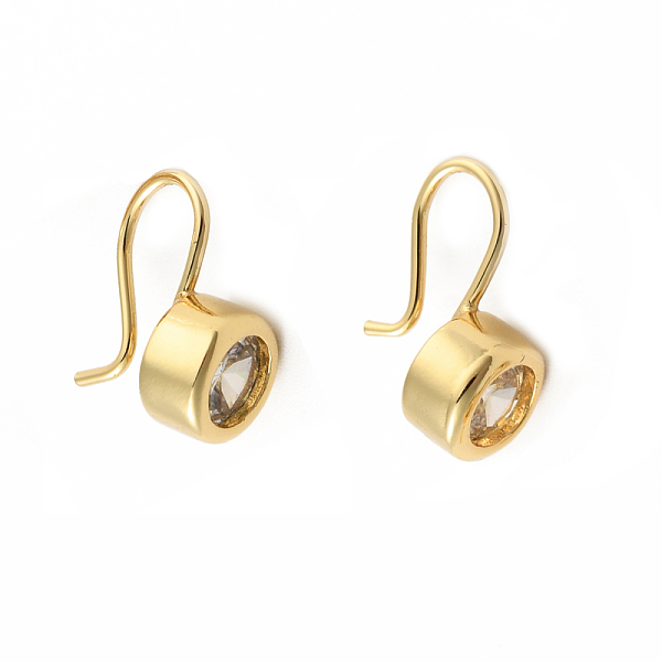 PandaHall Clear Cubic Zirconia Flat Round Dangle Earrings, Brass Jewelry for Women, Real 18K Gold Plated, 13x10x7mm, Pin: 0.8mm Cubic...
PandaHall Clear Cubic Zirconia Flat Round Dangle Earrings, Brass Jewelry for Women, Real 18K Gold Plated, 13x10x7mm, Pin: 0.8mm Cubic...