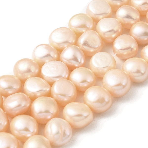 PandaHall Natural Cultured Freshwater Pearl Beads Strands, Two Sides Polished, Light Salmon, 10~11mm, Hole: 0.5mm, about 19pcs/strand...
PandaHall Natural Cultured Freshwater Pearl Beads Strands, Two Sides Polished, Light Salmon, 10~11mm, Hole: 0.5mm, about 19pcs/strand...