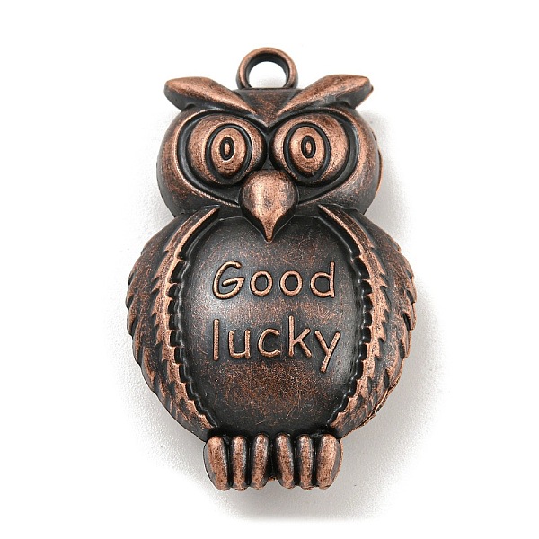 PandaHall Tibetan Style Alloy Pendants, Owl , Cadmium Free & Lead Free, Red Copper, 43x26x11mm, Hole: 3.5mm Alloy Owl
PandaHall Tibetan Style Alloy Pendants, Owl , Cadmium Free & Lead Free, Red Copper, 43x26x11mm, Hole: 3.5mm Alloy Owl