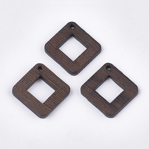 PandaHall Wenge Wood Pendants, Undyed, Rhombus, Coconut Brown, 38x38x2.5~3.5mm, Hole: 2mm, Side Length: 29mm Wood Rhombus
PandaHall Wenge Wood Pendants, Undyed, Rhombus, Coconut Brown, 38x38x2.5~3.5mm, Hole: 2mm, Side Length: 29mm Wood Rhombus