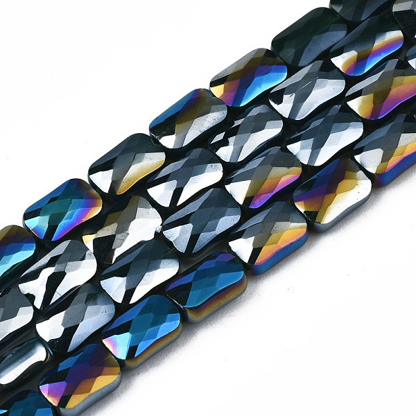 PandaHall Electroplate Opaque Solid Color Glass Beads Strands, AB Color Plated, Faceted, Rectangle, Dark Slate Gray, 7x4x3mm, Hole: 1mm...
PandaHall Electroplate Opaque Solid Color Glass Beads Strands, AB Color Plated, Faceted, Rectangle, Dark Slate Gray, 7x4x3mm, Hole: 1mm...