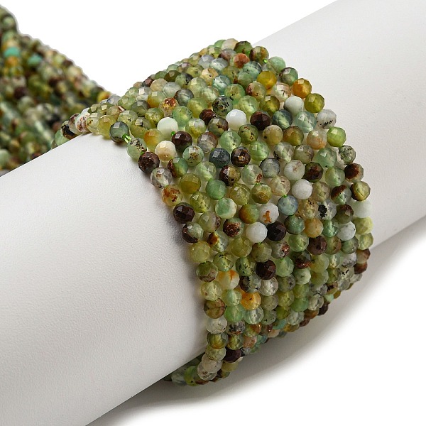 PandaHall Natural Chrysoprase Beads Strands, Faceted, Grade AB, Round, 3mm, Hole: 0.7mm, about 110~111pcs/strand, 14.96~15.04''(38~38.2cm)...
PandaHall Natural Chrysoprase Beads Strands, Faceted, Grade AB, Round, 3mm, Hole: 0.7mm, about 110~111pcs/strand, 14.96~15.04''(38~38.2cm)...