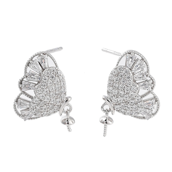 PandaHall 925 Sterling Silver with Cubic Zirconia Stud Earrings Findings, Butterfly, Real Platinum Plated, 14x11mm, Pin: 0.6mm Sterling...
PandaHall 925 Sterling Silver with Cubic Zirconia Stud Earrings Findings, Butterfly, Real Platinum Plated, 14x11mm, Pin: 0.6mm Sterling...