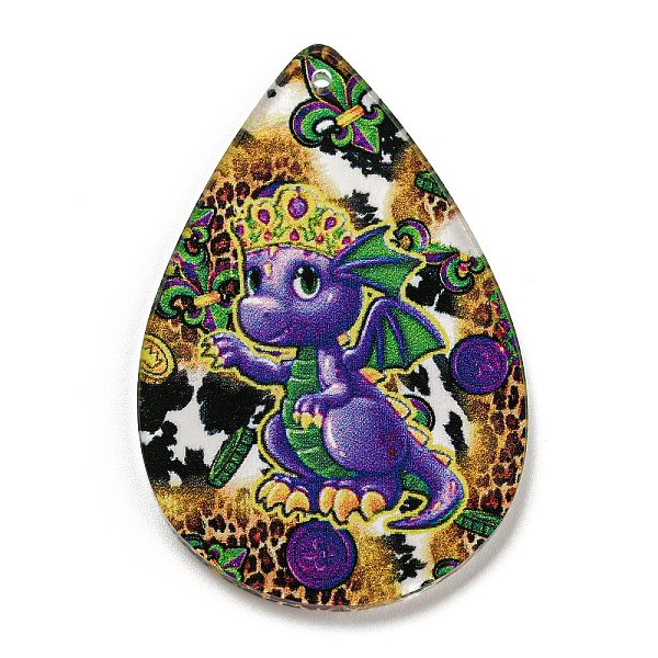PandaHall Carnival Acrylic Pendants, Teardrop, Dragon, 49.5x32.5x2.5mm, Hole: 1.6mm Acrylic Dragon
PandaHall Carnival Acrylic Pendants, Teardrop, Dragon, 49.5x32.5x2.5mm, Hole: 1.6mm Acrylic Dragon