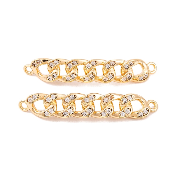PandaHall Brass Pave Clear Cubic Zirconia Connector Charms, Twisted Chain Links, Real 18K Gold Plated, 29x5.5x2.5mm, Hole: 1.3mm Brass+Cubic...
PandaHall Brass Pave Clear Cubic Zirconia Connector Charms, Twisted Chain Links, Real 18K Gold Plated, 29x5.5x2.5mm, Hole: 1.3mm Brass+Cubic...