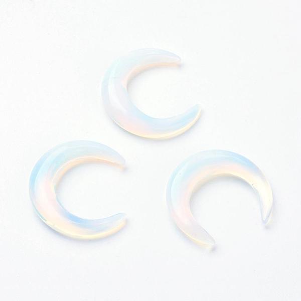 PandaHall Opalite Beads, No Hole, Double Horn/Crescent Moon, 30x27~28x5~6mm Opalite Moon
PandaHall Opalite Beads, No Hole, Double Horn/Crescent Moon, 30x27~28x5~6mm Opalite Moon
