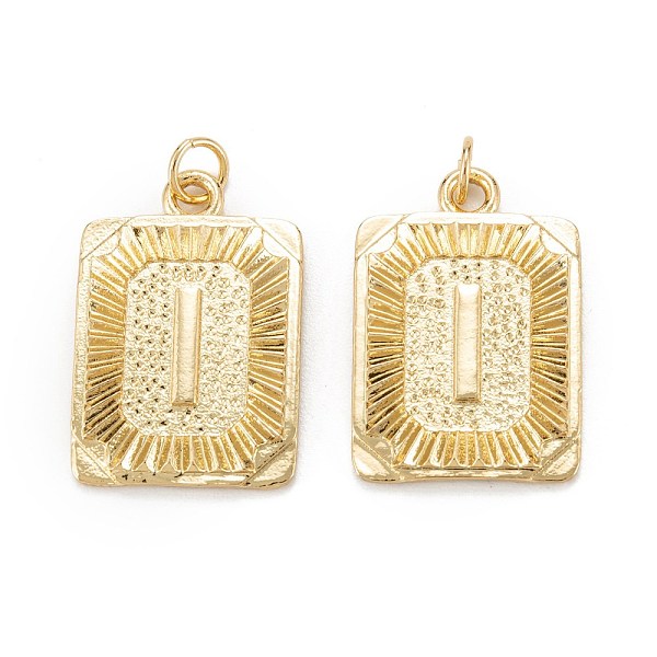 PandaHall Brass Pendants, with Jump Ring, Long-Lasting Plated, Cadmium Free & Nickel Free & Lead Free, Rectangle with Alphabet, Real 18K...
PandaHall Brass Pendants, with Jump Ring, Long-Lasting Plated, Cadmium Free & Nickel Free & Lead Free, Rectangle with Alphabet, Real 18K...