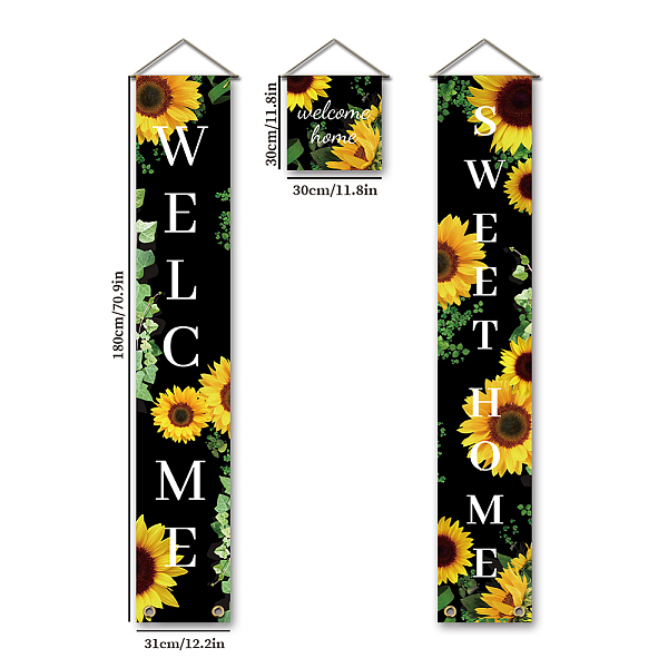 PandaHall Polyester Hanging Sign for Home Office Front Door Porch Decorations, Rectangle & Square, Word Give Thanks, Black, 180x30cm and...
PandaHall Polyester Hanging Sign for Home Office Front Door Porch Decorations, Rectangle & Square, Word Give Thanks, Black, 180x30cm and...