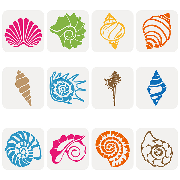 PandaHall FINGERINSPIRE 12 PCS Seashell Stencils for Painting 5.9x5.9inch Reusable Sea Shell Stencil Conch Template Sea Life Stencil Ocean...
PandaHall FINGERINSPIRE 12 PCS Seashell Stencils for Painting 5.9x5.9inch Reusable Sea Shell Stencil Conch Template Sea Life Stencil Ocean...