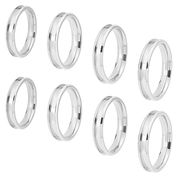 PandaHall UNICRAFTALE 8Pcs 4 Sizes 304 Stainless Steel Grooved Finger Ring Settings Round Groove Ring Components inner diameter...
PandaHall UNICRAFTALE 8Pcs 4 Sizes 304 Stainless Steel Grooved Finger Ring Settings Round Groove Ring Components inner diameter...