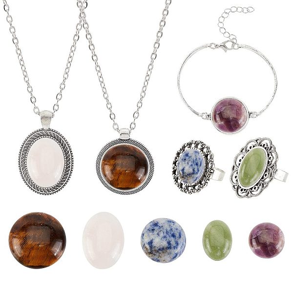 PandaHall SUNNYCLUE DIY Natural Mixed Stone Jewelry Set Making Kit, Including Alloy Pendant Setting & Bracelet Making, Iron Chain Necklace &..., Multicolor
PandaHall SUNNYCLUE DIY Natural Mixed Stone Jewelry Set Making Kit, Including Alloy Pendant Setting & Bracelet Making, Iron Chain Necklace &..., Multicolor