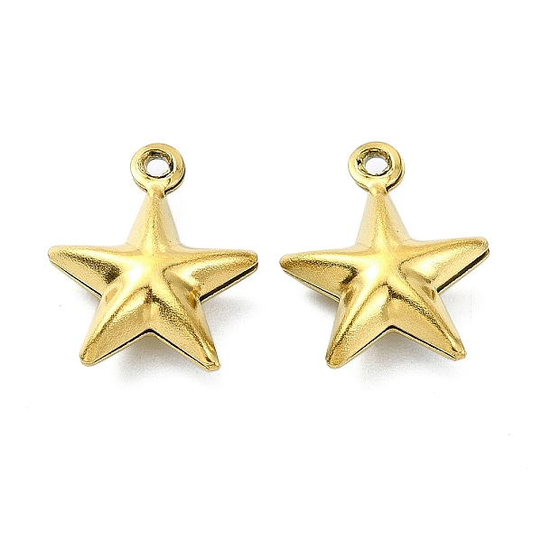 PandaHall Ion Plating(IP) 304 Stainless Steel Charms, Star Charms, Real 18K Gold Plated, 14x12x4.5mm, Hole: 1.2mm 304 Stainless Steel Star
PandaHall Ion Plating(IP) 304 Stainless Steel Charms, Star Charms, Real 18K Gold Plated, 14x12x4.5mm, Hole: 1.2mm 304 Stainless Steel Star